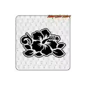 Autocollant Fleur d’Hibiscus Hawaïenne | Vinyle Surf