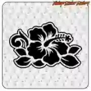 Hibiskusblüten-Aufkleber | Surf-Vinyl