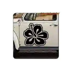 Hawaiian Hibiscus Flower Sticker | Surf Vinyl