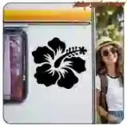 Blumenaufkleber aus Schneidevinyl