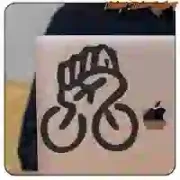 BIKE POWER Fahrradaufkleber | Dekoratives Vinyl