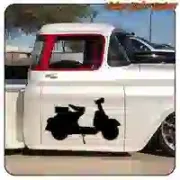 Vespa sticker for classic scooter