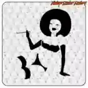 Gestanzter AFRO-Vinylaufkleber