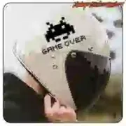 Retro Space Invaders Game Over Sticker