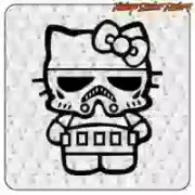 Kitty Stormtrooper Sticker | Star Wars-Inspired Vinyl