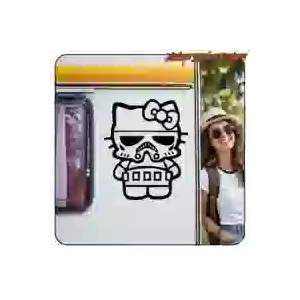 Kitty Stormtrooper Aufkleber im Star-Wars-Stil