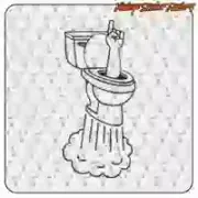 Autocollant WC PAWAH | Vintage Sticker Factory
