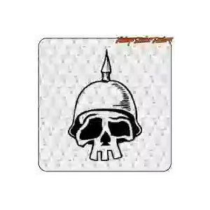 Skull with WWI Helmet Sticker | Custom Vinyl