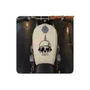 Schädel mit WWI-Helm Aufkleber | Custom-Folie