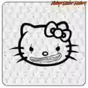 Sticker Kitty Clown | Vintage Sticker Factory