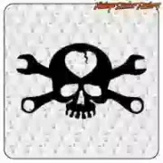 Skull with Tools Custom Culture Sticker