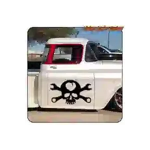 Skull with Tools Custom Culture Sticker