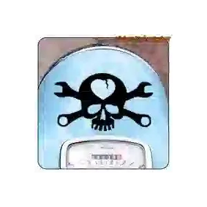 Skull with Tools Custom Culture Sticker