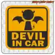 Pegatina Devil in Car para coche
