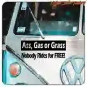 ASS GAS OR GRASS sticker for custom motorcycles