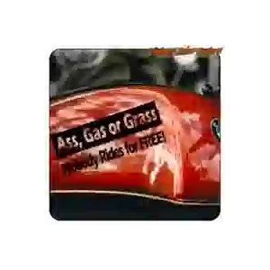 Autocollant ASS GAS OR GRASS pour moto custom