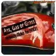 ASS GAS OR GRASS Aufkleber für Custom-Motorräder