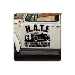 HATE Vinyl Motorcycle Sticker | Custom