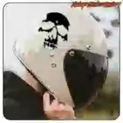 Pegatina de calavera para moto y casco