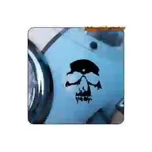Autocollant tête de mort Custom Culture