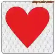 Pegatina As de corazones Custom Culture