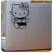 Pegatina pin-up Kitty Old School | Custom Culture