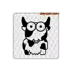 Autocollant The Crazy Cow | Vintage Sticker Factory