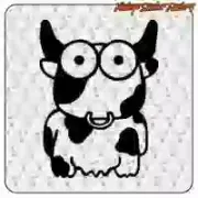 The Crazy Cow Aufkleber | Vintage Sticker Factory
