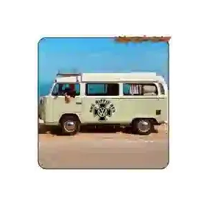 Pegatina NON HIPPIE BUS MALTA | Vintage Sticker Factory