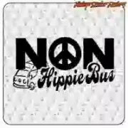 NON HIPPIE BUS Aufkleber für Camper und Vanlife