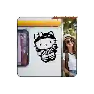 Kitty Old School Pin-up-Custom-Aufkleber