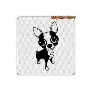 Dekorativer Chihuahua-Aufkleber aus Vinyl