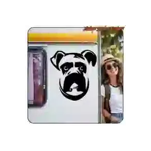 Pegatina de perro bóxer en varias medidas