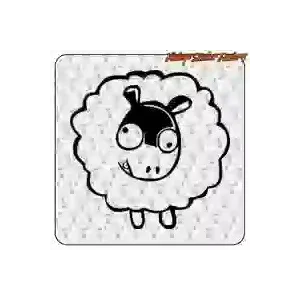 Sheep sticker for decoration | Vintage Sticker Factory