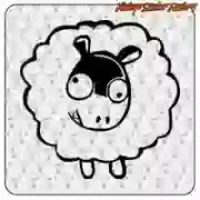 Sticker mouton décoratif | Vintage Sticker Factory
