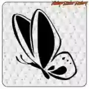 Pegatina de mariposa en vinilo de corte