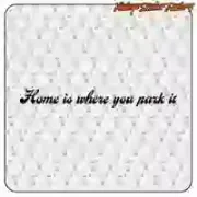 Pegatina HOME IS WHERE YOU PARK IT. Comprar pegatinas.