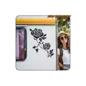 Rosa Geek-Aufkleber