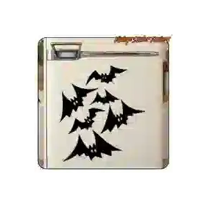 Pegatina de murciélagos para decoración de terror
