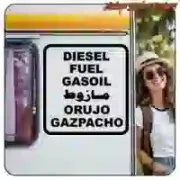 Pegatina para coche DIESEL ORUJO GAZPACHO