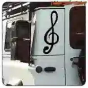 TREBLE CLEF STICKER. BUY VINYL STICKERS.