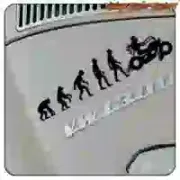 Biker-Evolution-Aufkleber | Harley & Custom