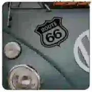 Route 66 sticker for motorcycles and cars