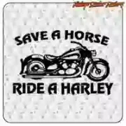 Pegatina SAVE A HORSE para moto custom
