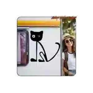 Pegatina de gato decorativa | Vintage Sticker Factory