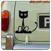 Pegatina decorativa de gato | Vintage Sticker Factory