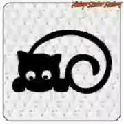 Dekorativer Katzenaufkleber | Vintage Sticker Factory