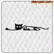 Pegatina de gato decorativa | Vintage Sticker Factory