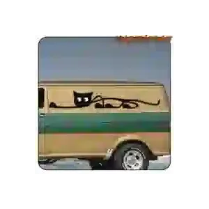 Pegatina de gato decorativa | Vintage Sticker Factory