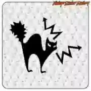 Dekorativer KATZE-Aufkleber | Vintage Sticker Factory
